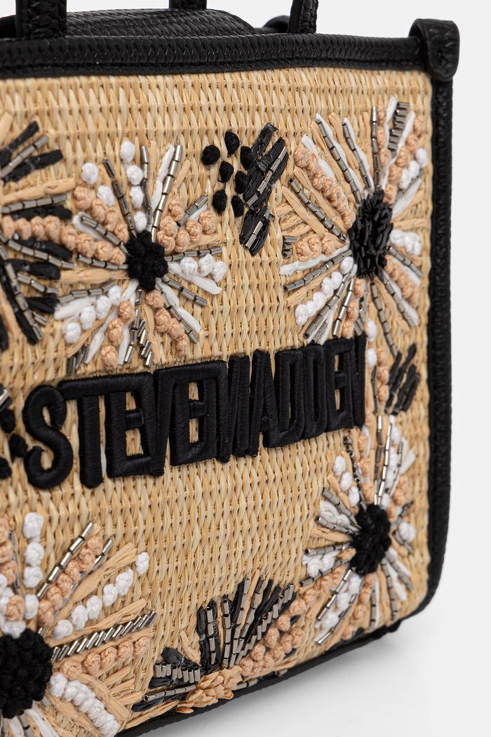 Steve Madden torebka crossbody damska pleciona Bdecor-B beżowy SM13002535
