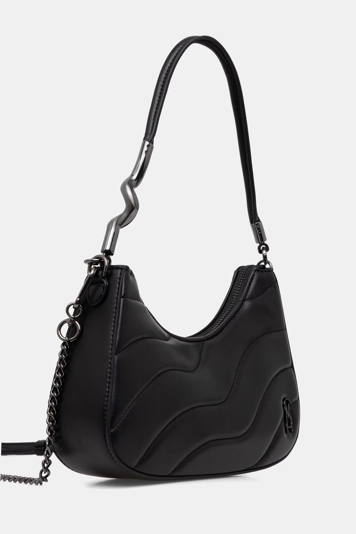 Steve Madden torebka crossbody damska z imitacji skóry Bazura SM13002367 czarny SS26