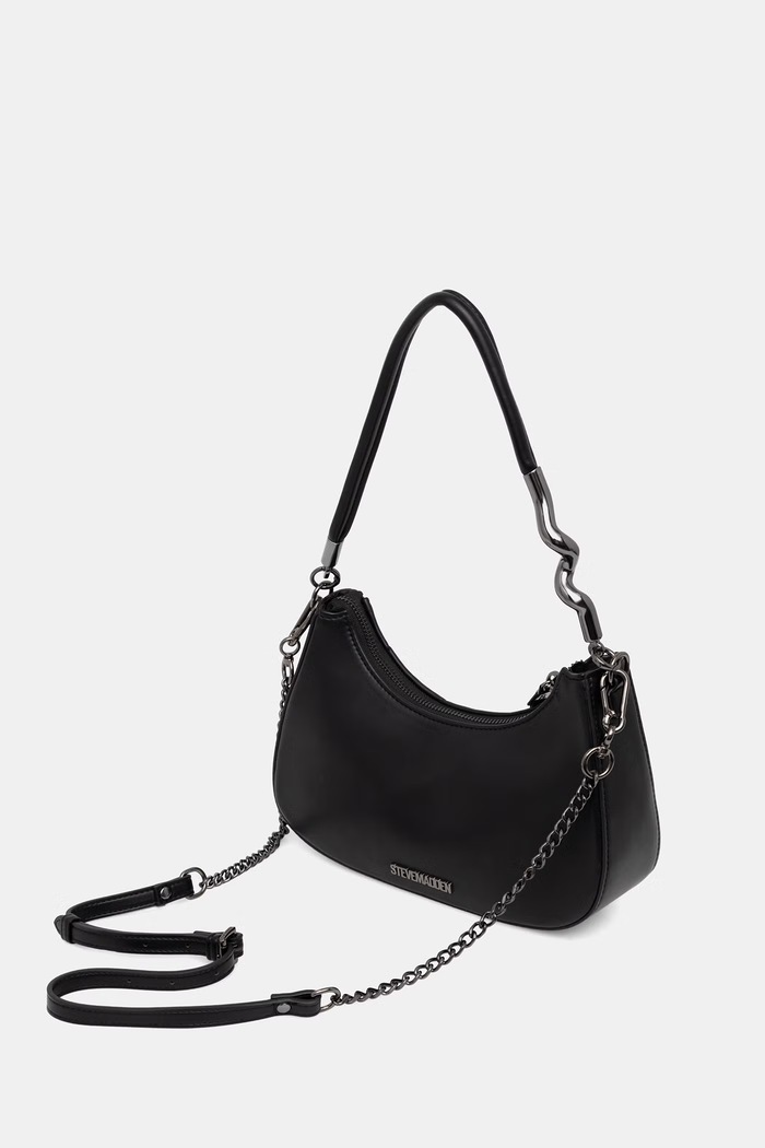 Akcesoria Steve Madden torebka crossbody damska z imitacji skóry Bazura SM13002367 czarny
