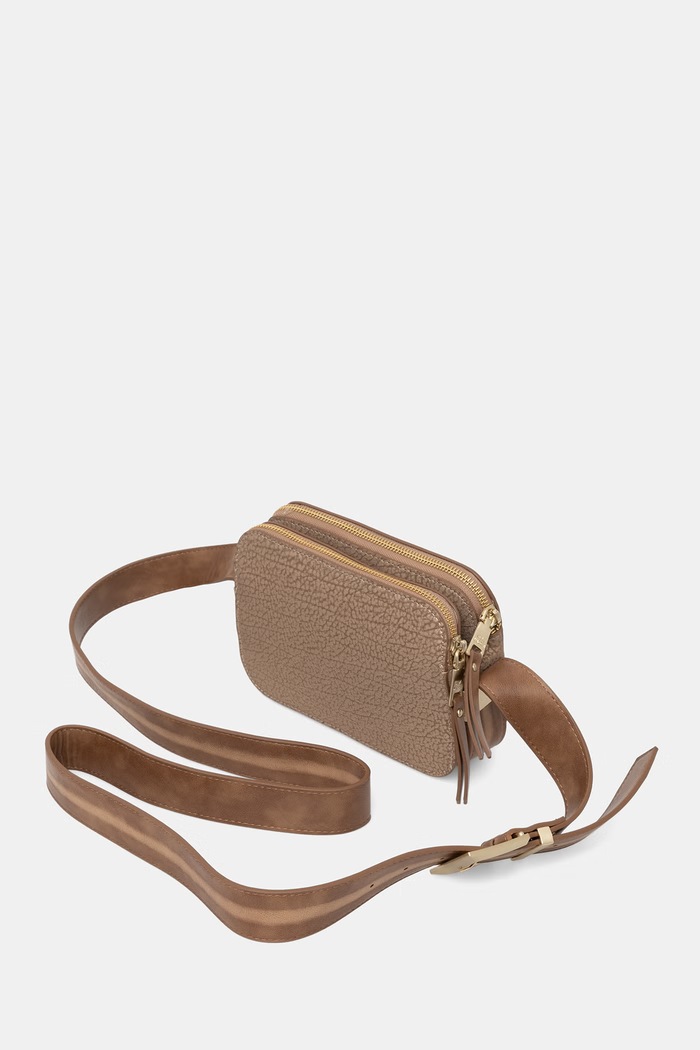 Akcesoria Steve Madden torebka crossbody damska z imitacji skóry Baradia SM13002418 beżowy