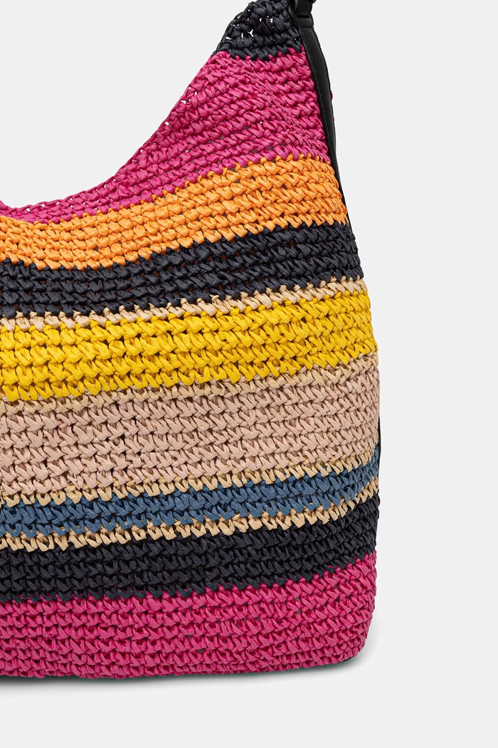 Akcesoria DKNY torebka shopper damska pleciona PAULA R61CYO07 multicolor