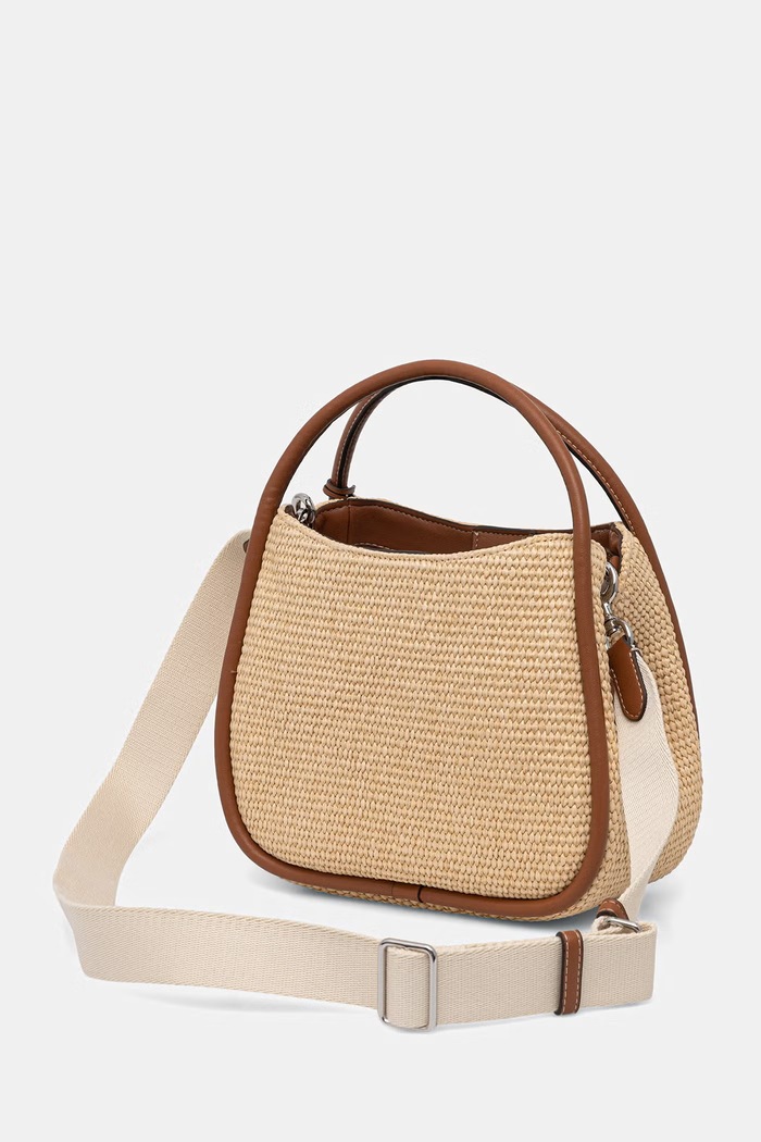 Akcesoria DKNY torebka crossbody damska pleciona R61CDK69 beżowy