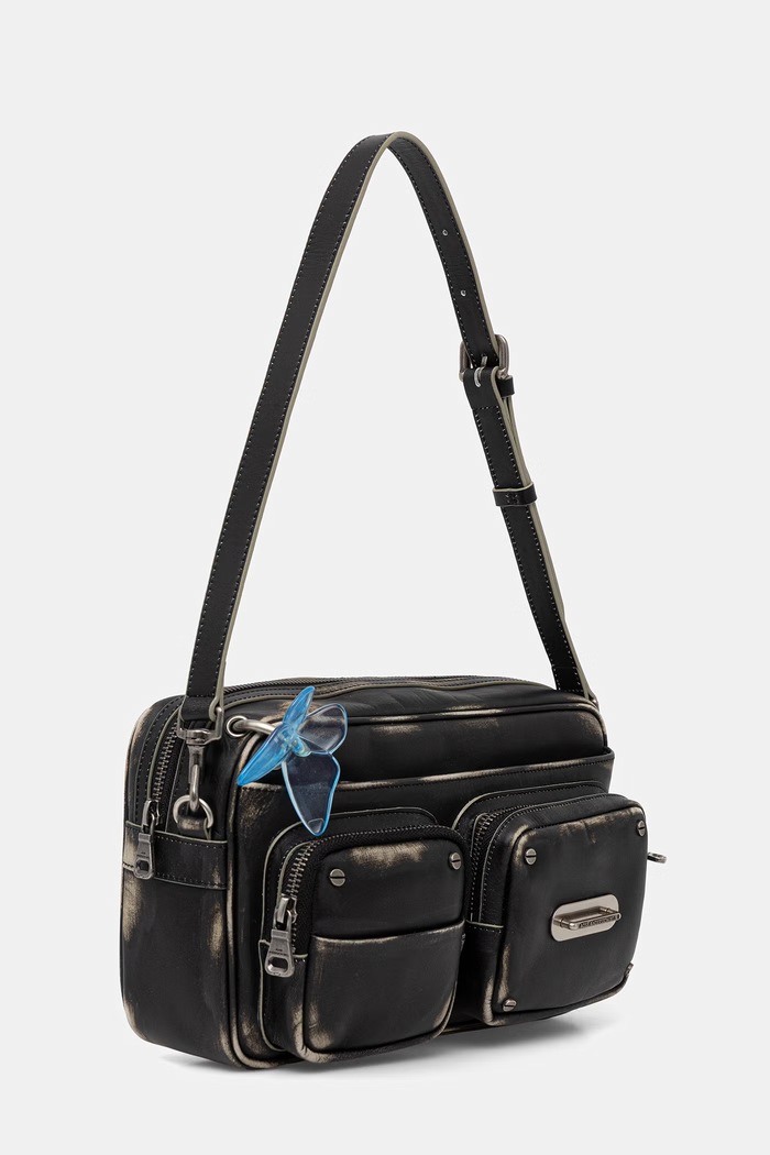 Andersson Bell Butterfly crossbody bag Women's leather aaa533w black SS26