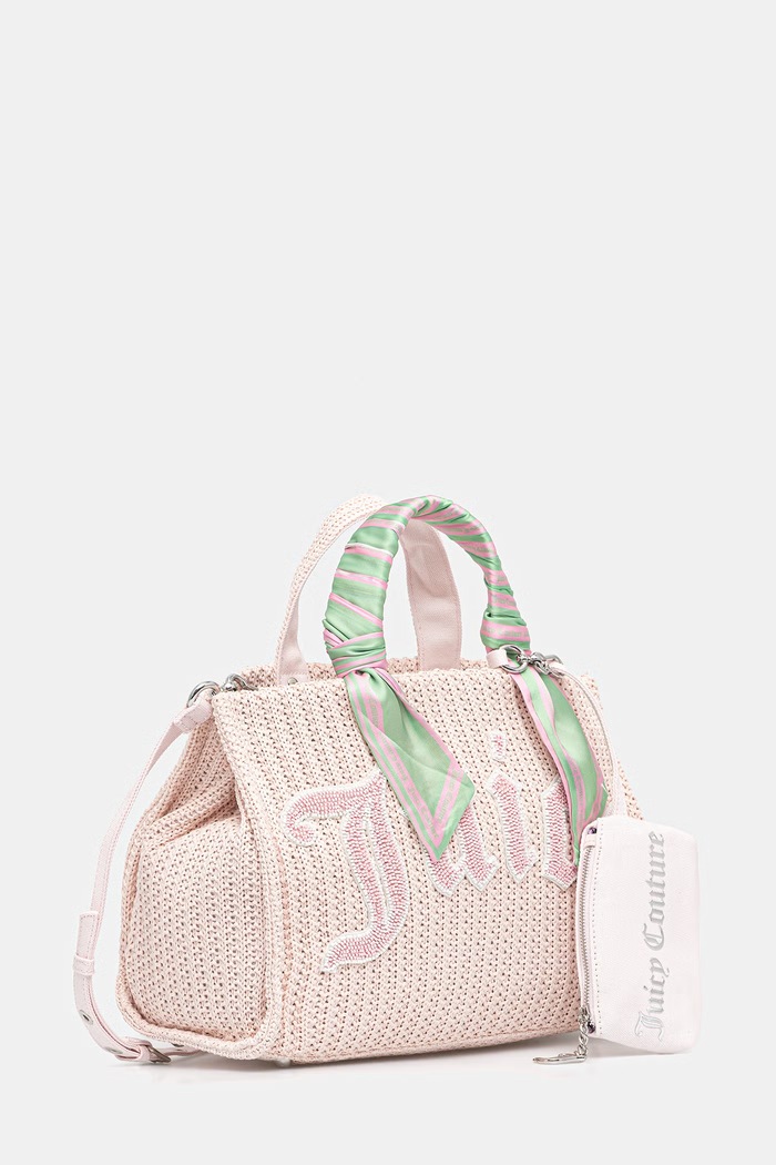 Juicy Couture torebka crossbody damska pleciona IRIS BEADS BEJIR9992W1P różowy SS26