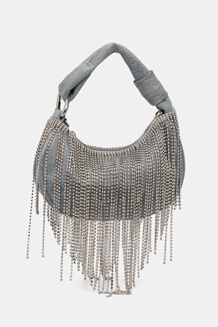 Juicy Couture torebka hobo damska jeansowa FIREFLIES BEJF19929WCO niebieski SS26