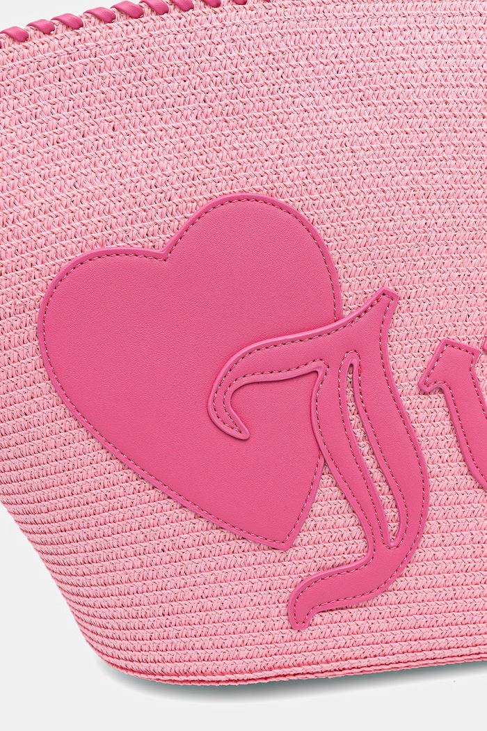 Juicy Couture plážová kabelka dámska pletená ALMA BEACH BASKET ružová BEJ0A9952WXZ