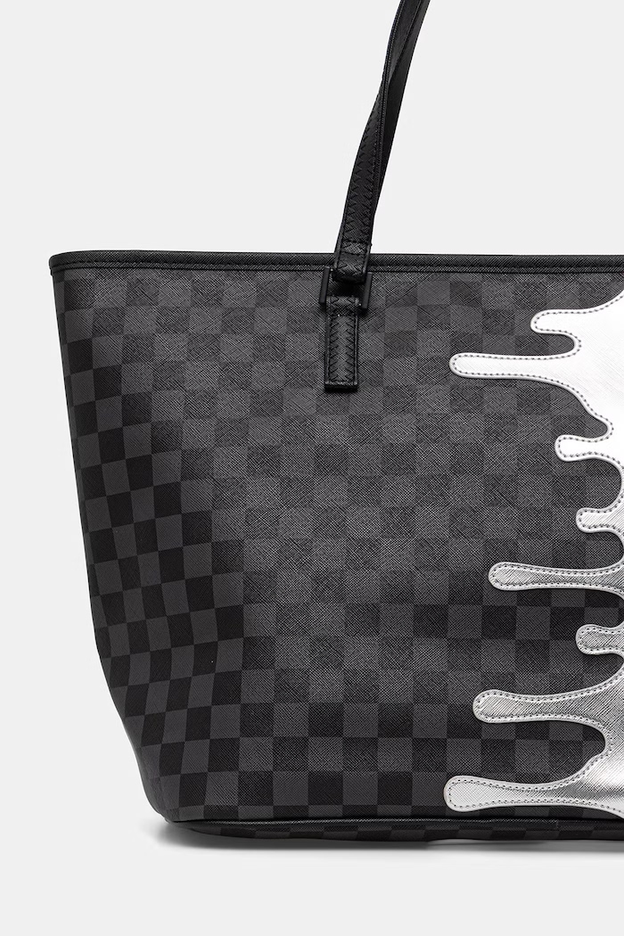 Accesorii Sprayground geantă shopper pentru femei 910T8930NSZ argintiu