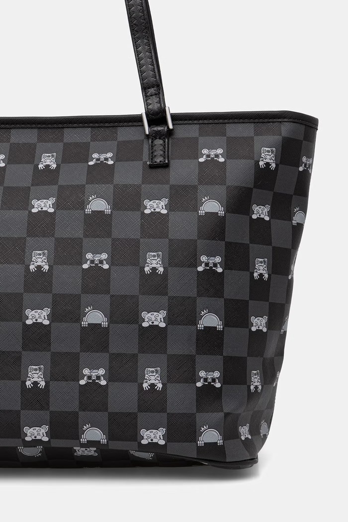 Accesorii Sprayground geantă shopper pentru femei cu imitație de piele 910T8916NSZ negru