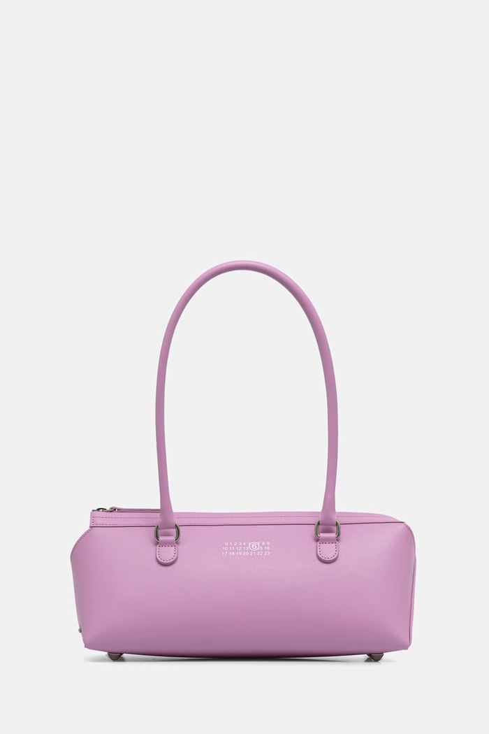 MM6 Maison Margiela torebka bagietka damska z imitacji skóry różowy SB6ZH0040.P9061