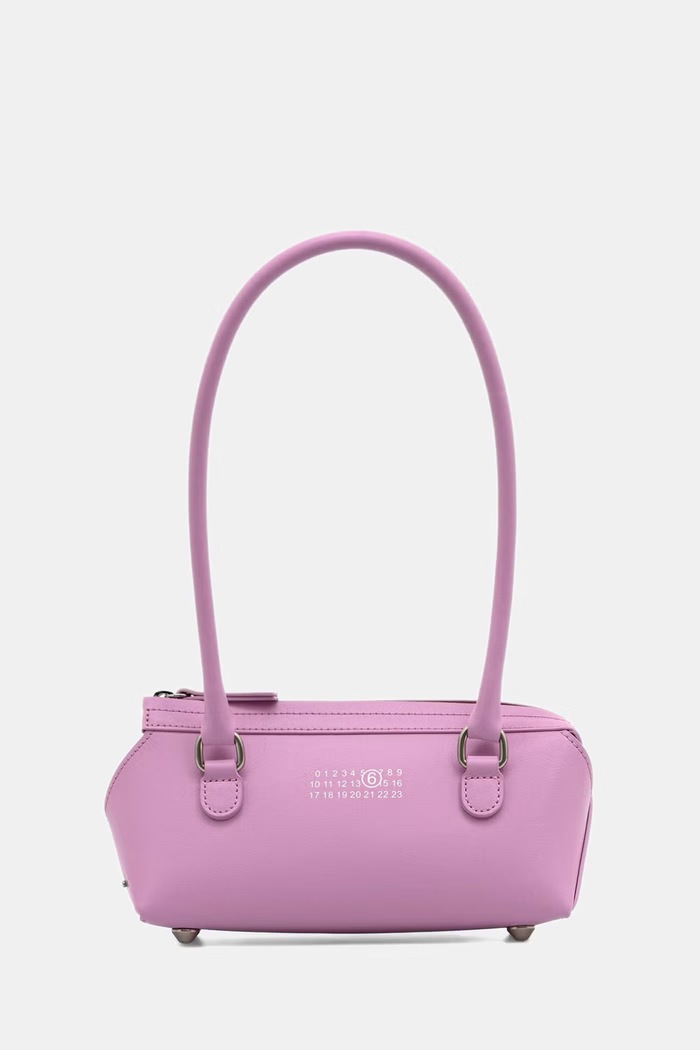 MM6 Maison Margiela torebka bagietka damska skórzana różowy SB6ZH0039.P9061