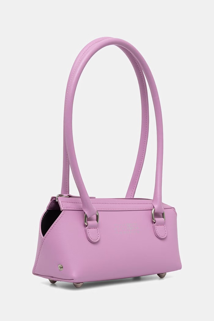 MM6 Maison Margiela torebka bagietka damska skórzana SB6ZH0039.P9061 różowy SS26