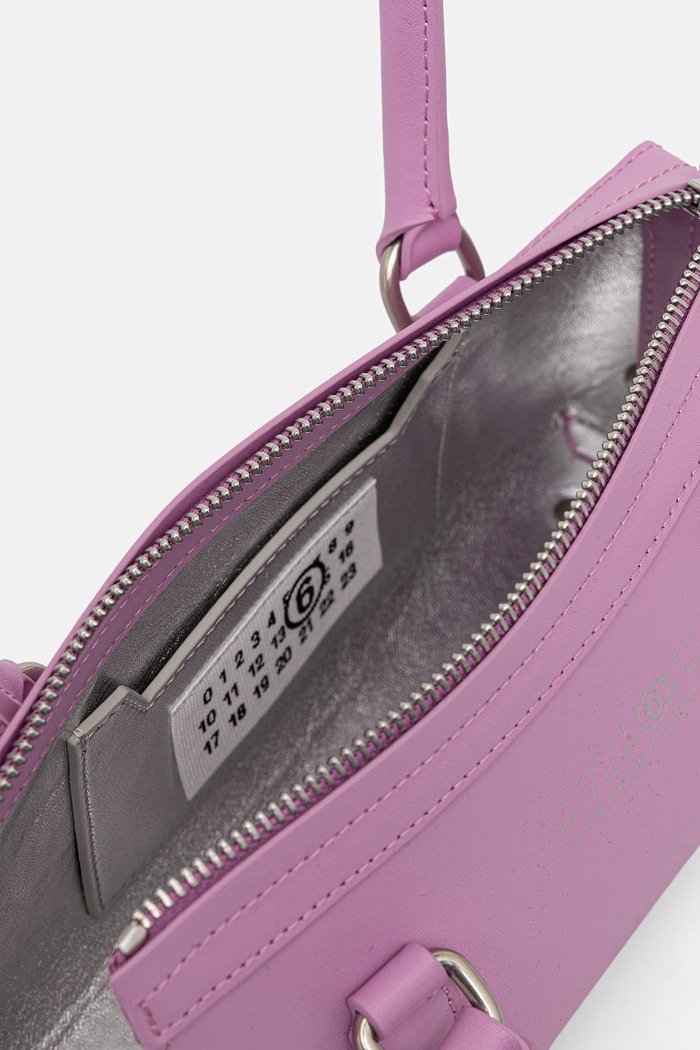 MM6 Maison Margiela torebka bagietka damska skórzana SB6ZH0039.P9061 różowy