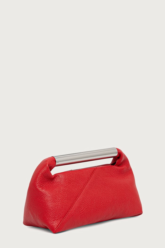 MM6 Maison Margiela Kopertówka damska skórzana SB6WD0046.P9068 czerwony SS26