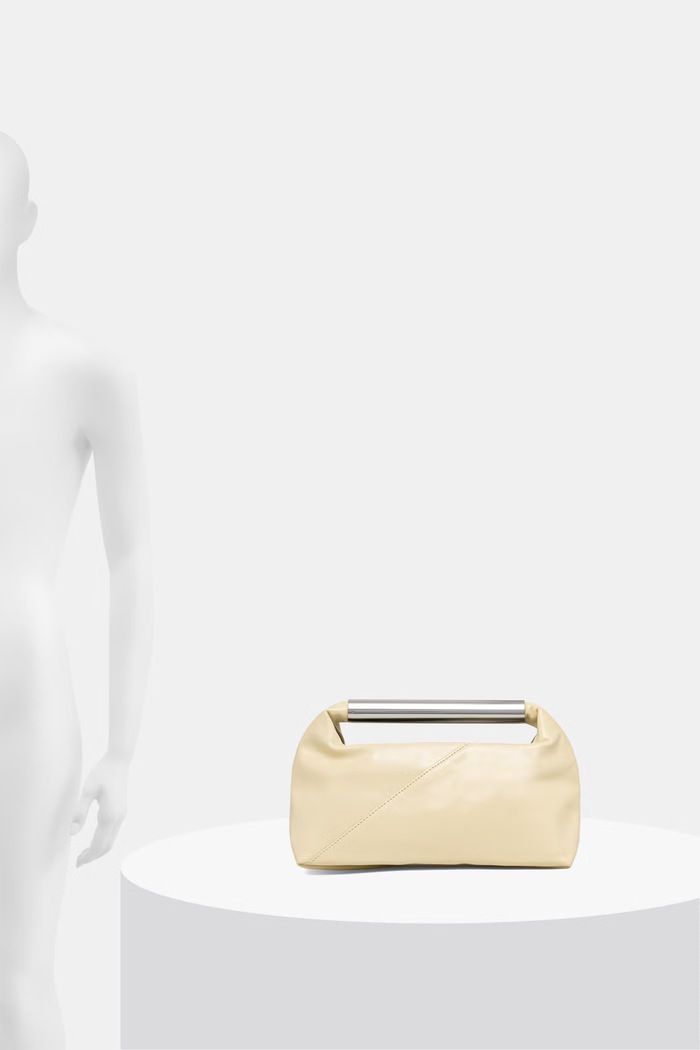 MM6 Maison Margiela torebka bagietka damska skórzana SB6WD0046.P7560 beżowy