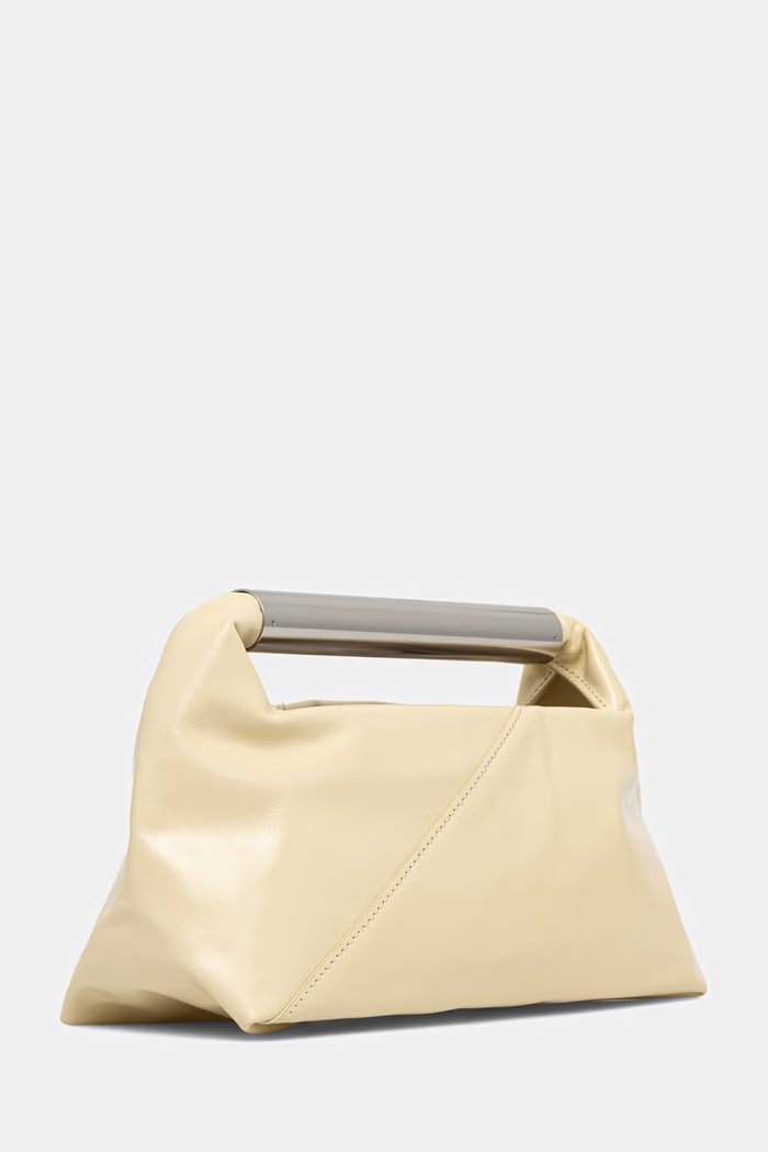 MM6 Maison Margiela torebka bagietka damska skórzana SB6WD0046.P7560 beżowy SS26
