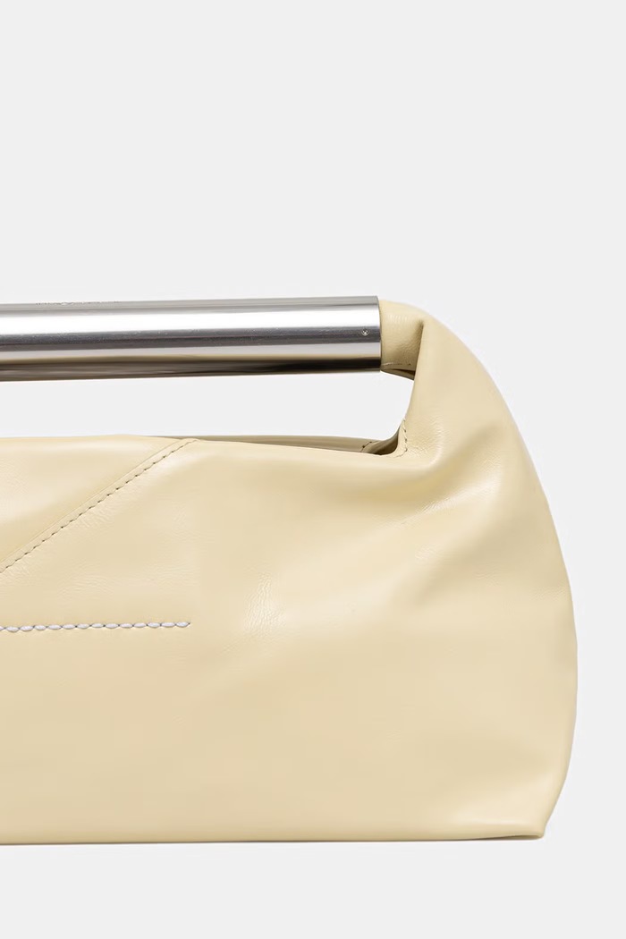 Akcesoria MM6 Maison Margiela torebka bagietka damska skórzana SB6WD0046.P7560 beżowy