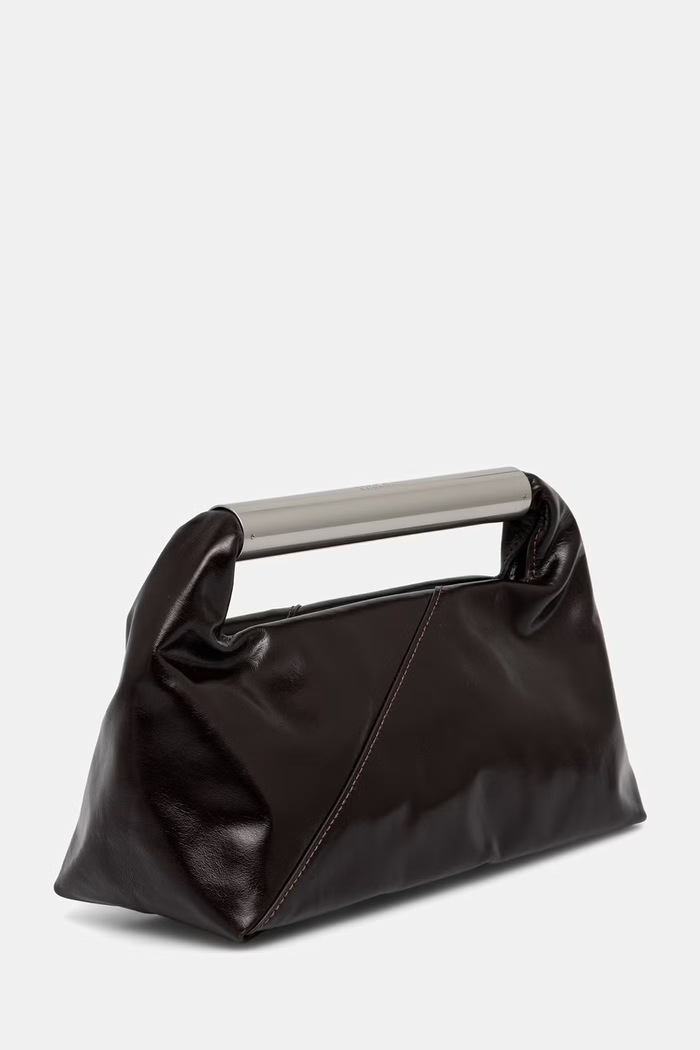 MM6 Maison Margiela torebka bagietka damska skórzana SB6WD0046.P7560 brązowy SS26