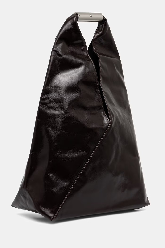 MM6 Maison Margiela torebka tote damska skórzana SB6WD0043.P7560 brązowy SS26