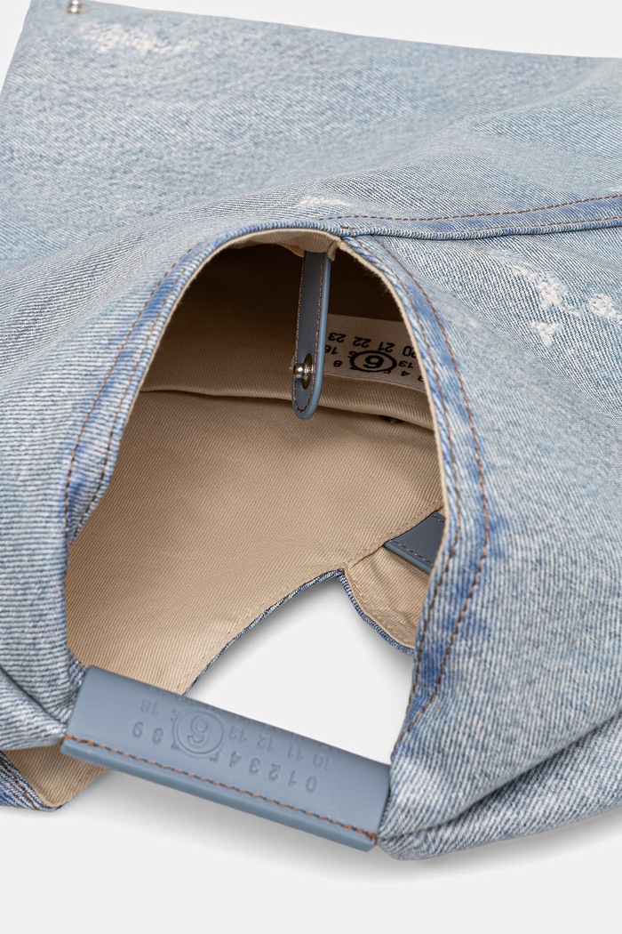 MM6 Maison Margiela torebka shopper damska S54WD0043.P9060 niebieski