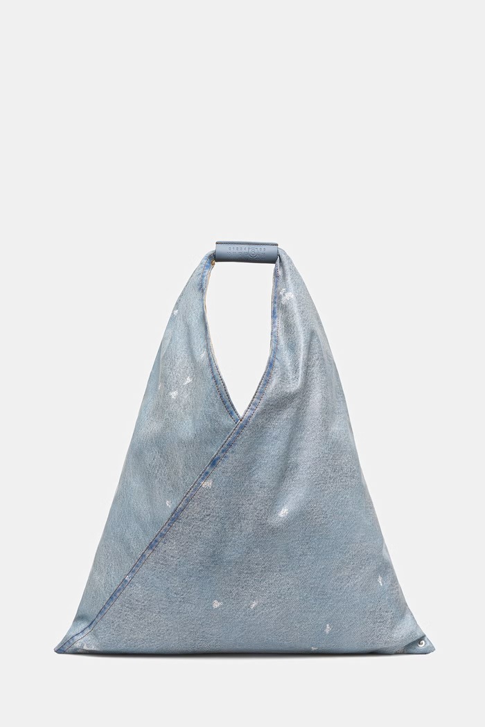 MM6 Maison Margiela torebka tote damska z imitacji skóry niebieski S54WD0039.P9060