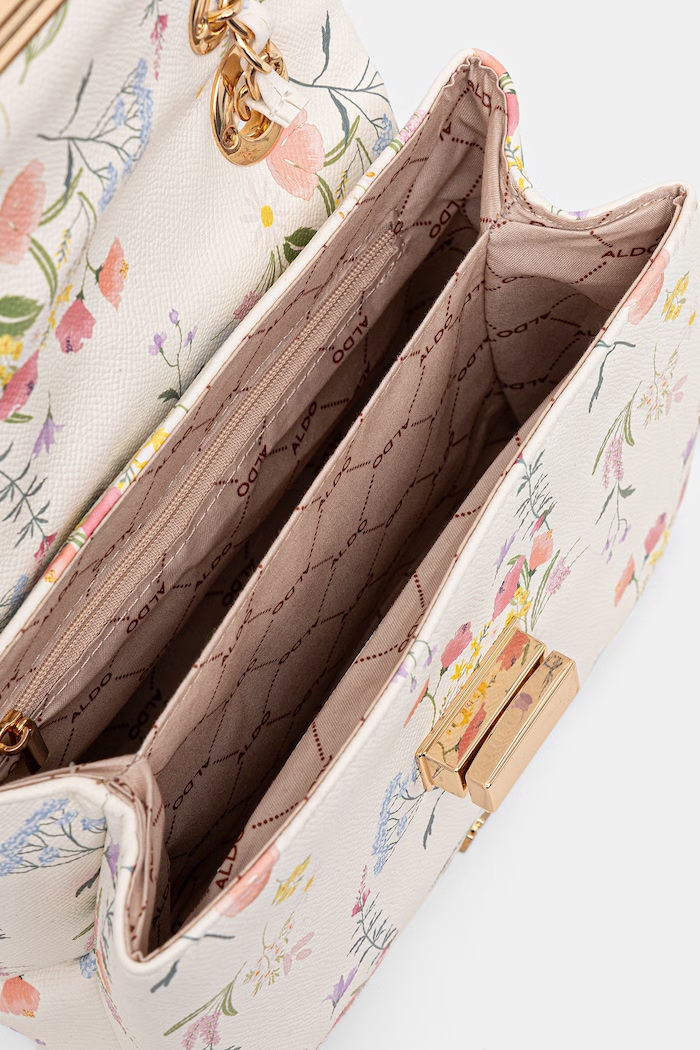 Aldo crossbody kabelka dámska z imitácie kože ALNILAM ALNILAM.113 biela