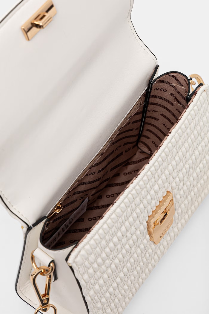 Aldo crossbody kabelka dámska z imitácie kože KAASIEN KAASIEN.100 biela