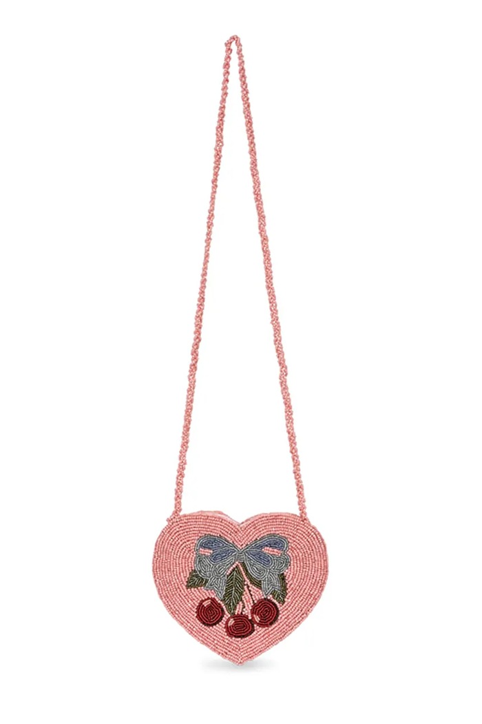 Otroška torbica Konges Sløjd BEADED HEART BAG KS104220.PreSpring roza SS26
