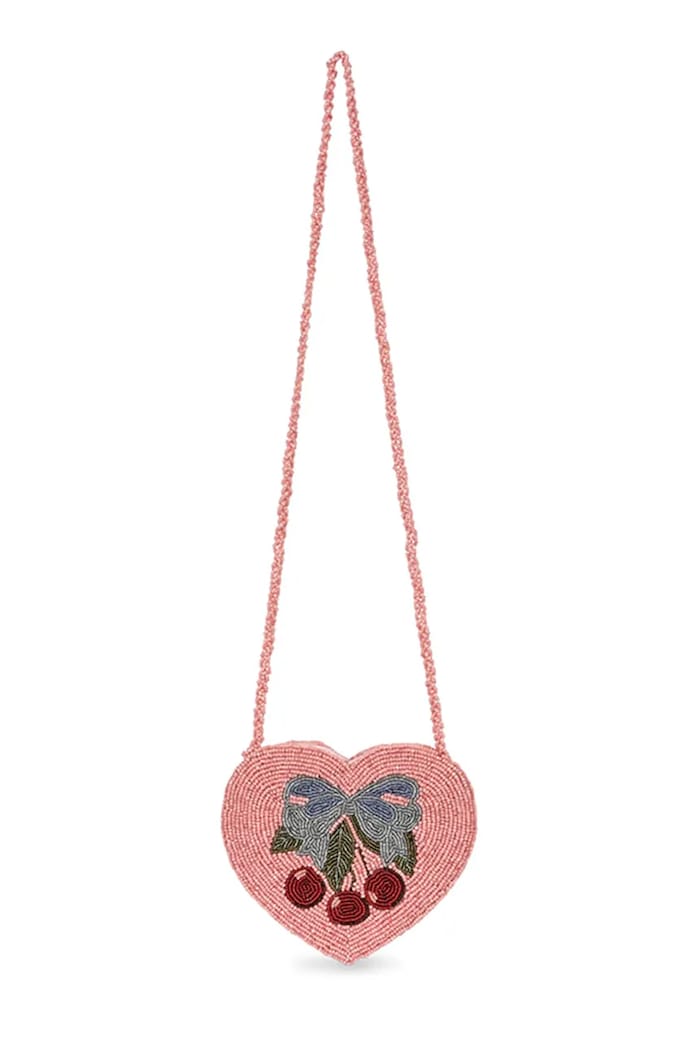 Otroška torbica Konges Sløjd BEADED HEART BAG KS104220.PreSpring roza SS26