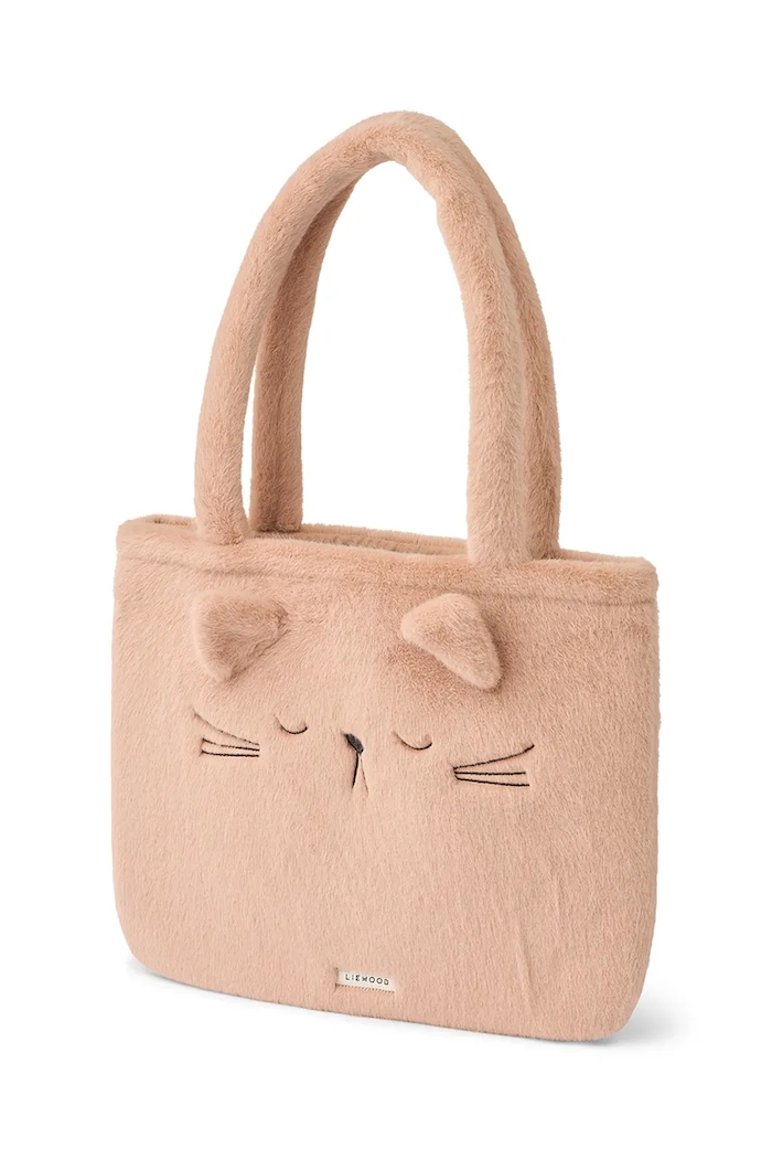 Liewood geantă fete Lexi Plush Cat Totebag cu modele portocaliu LW20811