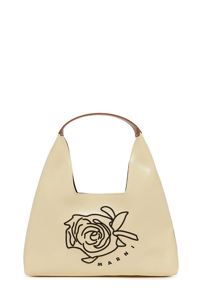 Παιδική τσάντα Marni MW114F DIAMOND BAG BAGS απομίμηση λείου δέρματος μπεζ M01837.M00TK