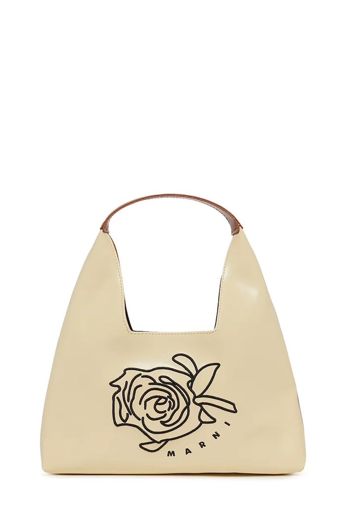 Παιδική τσάντα Marni MW114F DIAMOND BAG BAGS απομίμηση λείου δέρματος μπεζ M01837.M00TK
