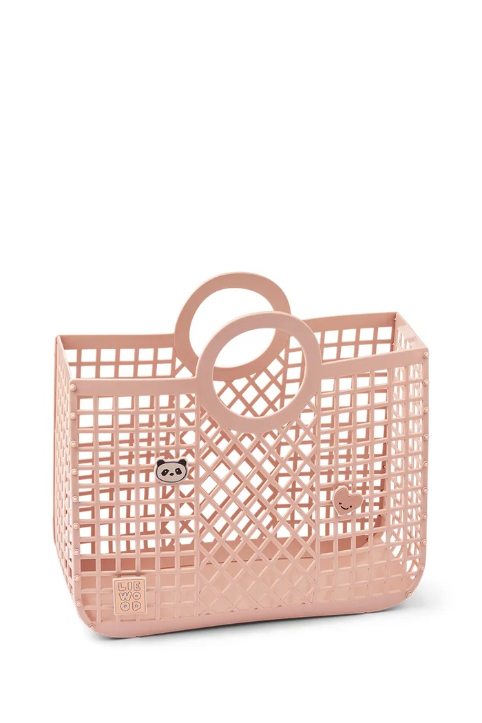 Detská kabelka Liewood Bloom Basket w Charms nášivka ružová LW20572.PPY2