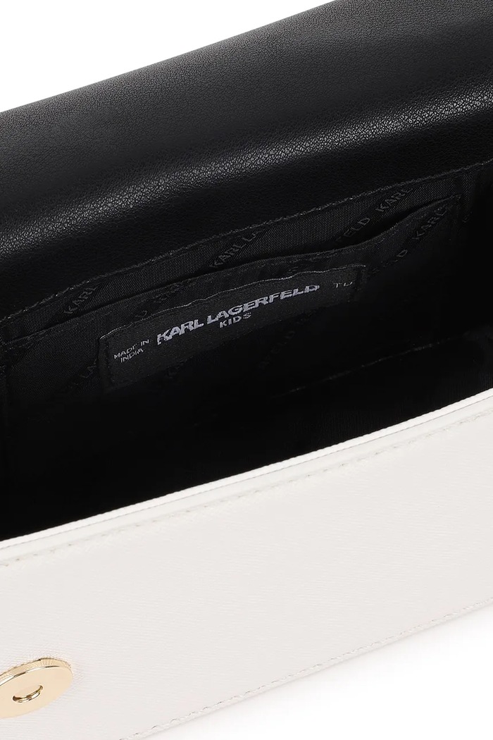 Karl Lagerfeld dětská taška z imitace kůže Z31212 bílá