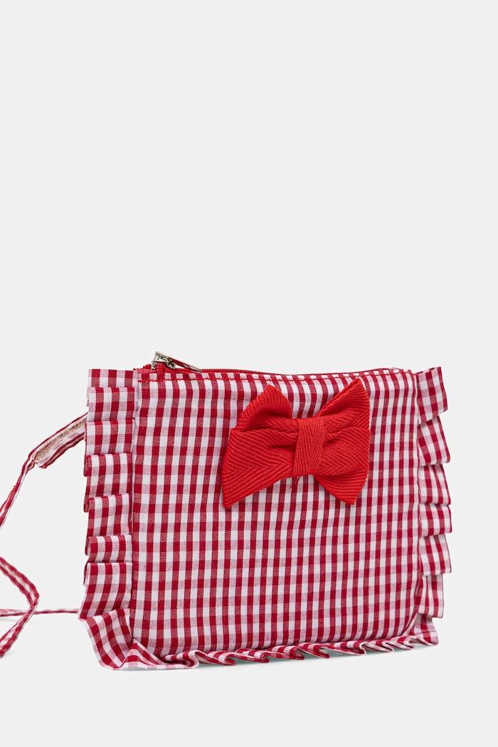 United Colors of Benetton torebka crossbody dziecięca bawełniana 6W20RY003.P.Stagionale czerwony SS26