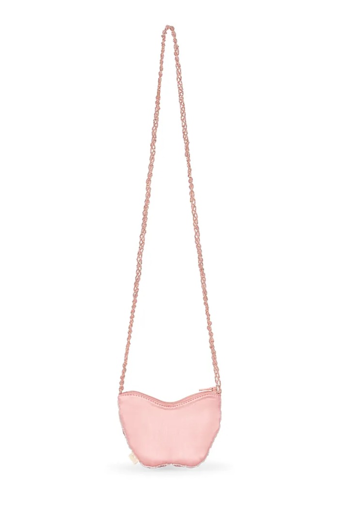 Lány Konges Sløjd gyerek keresztpántos táska BUTTERFLY BEADED BAG KS105299.PPY2 rózsaszín