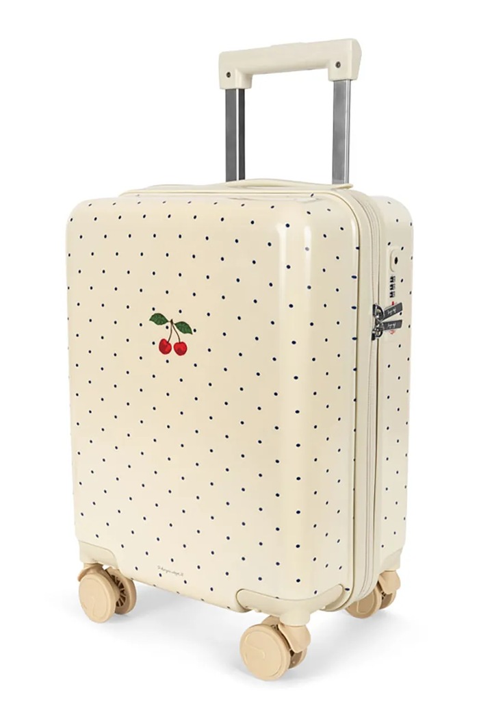 Dětský kufr Konges Sløjd TRAVEL SUITCASE vzorovaný béžová KS105110.PPY2