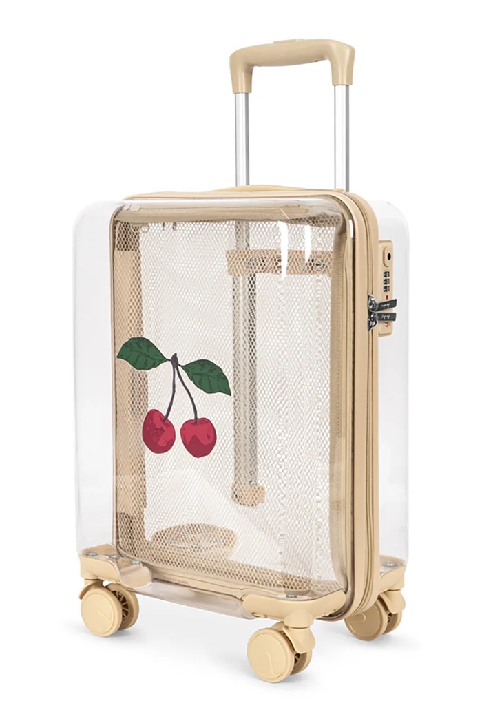 Konges Sløjd kufor TRANSPARENT TRAVEL SUITCASE biela KS105556.PPY2
