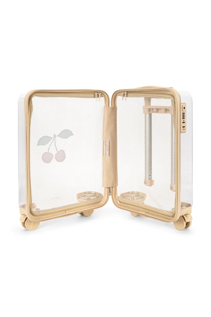 Chlapec Konges Sløjd kufor TRANSPARENT TRAVEL SUITCASE KS105556.PPY2 biela