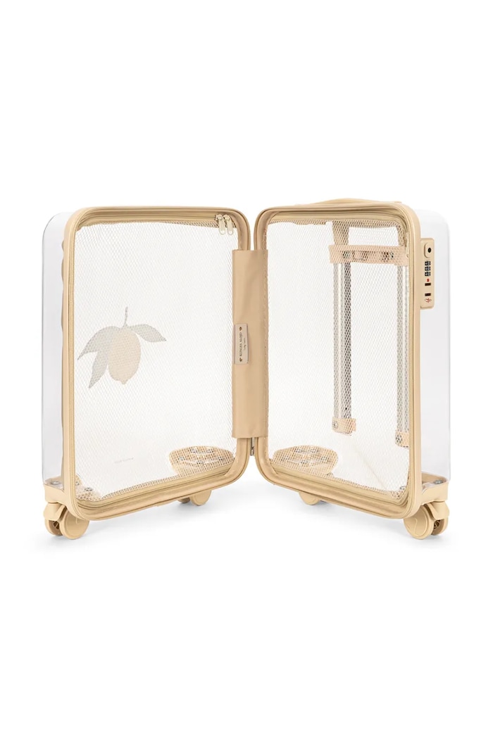Băieți Konges Sløjd valiză TRANSPARENT TRAVEL SUITCASE KS105556.PPY2 alb