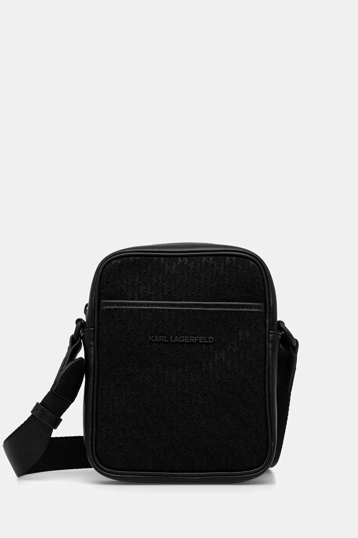 Karl Lagerfeld borsetă imprimeu negru 561115.805922