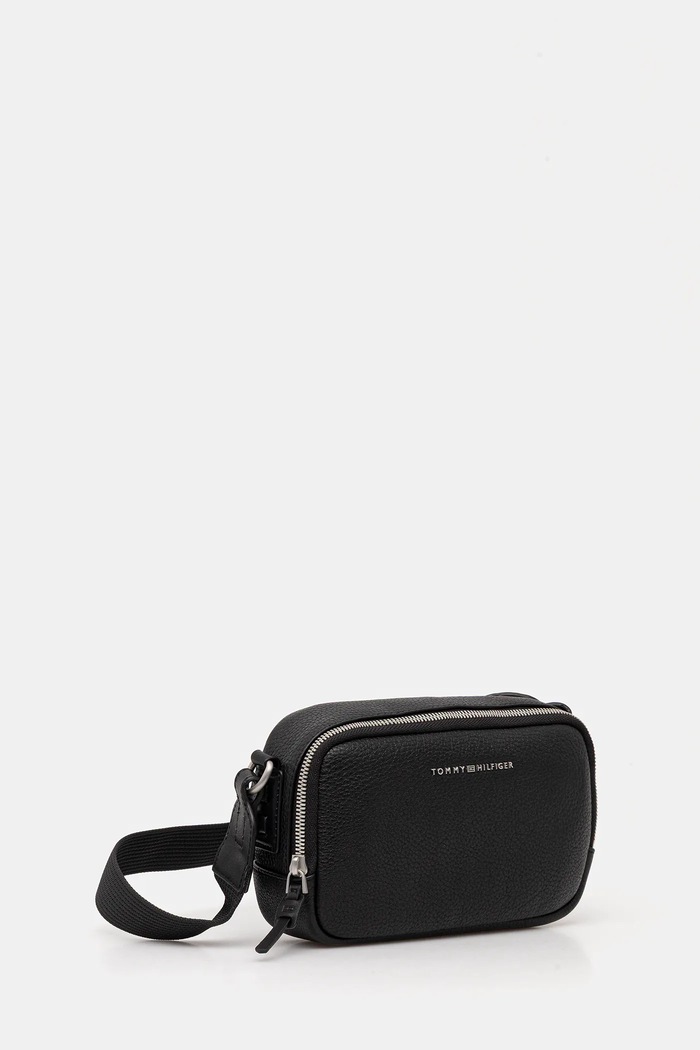 Tommy Hilfiger pochette in pelle AM0AM14022 nero SS26