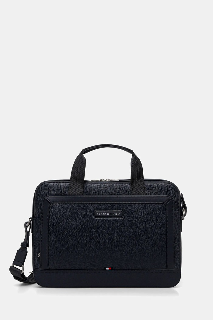 Tommy Hilfiger geantă 37 x 26 x 6 cm incape in A4 bleumarin AM0AM13987