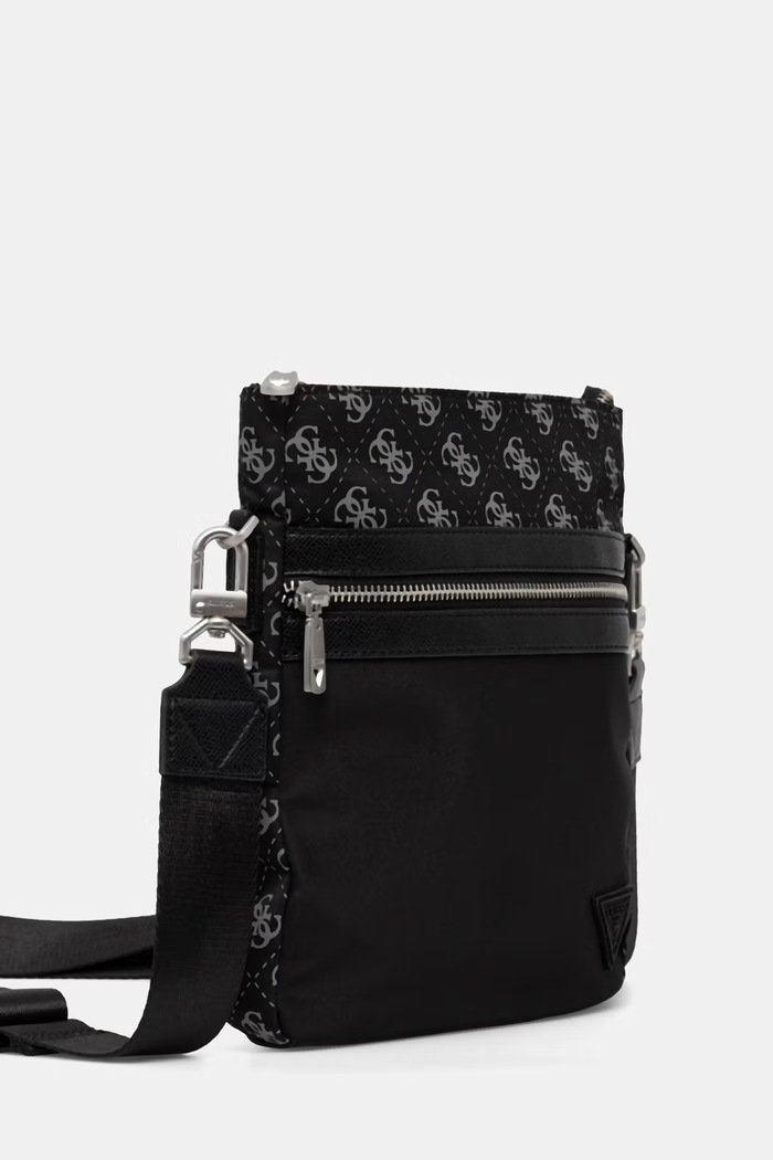 Guess borsetă de bărbați BERLIN HMBENP.P6123 negru SS26