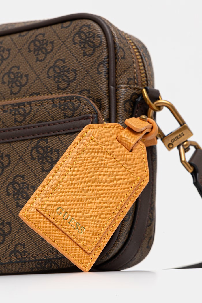 Guess torbica moška iz umetnega usnja MILANO rjava HMMILO.P5422