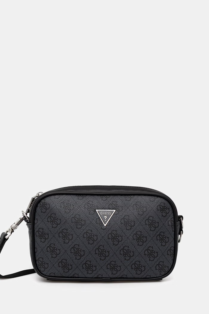 Torbica za okoli pasu Guess MILANO Ne ustreza A4 siva HMMILO.P6150