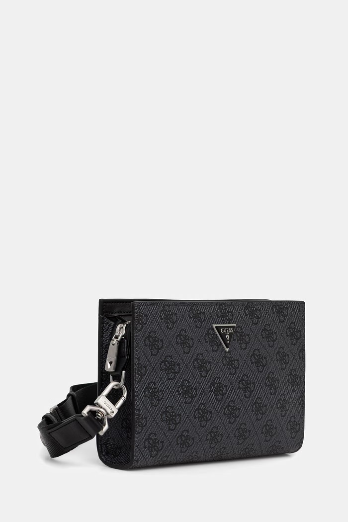 Guess φάκελος ανδρικός από απομίμηση δέρματος MILANO HMMILO.P6157 γκρί SS26