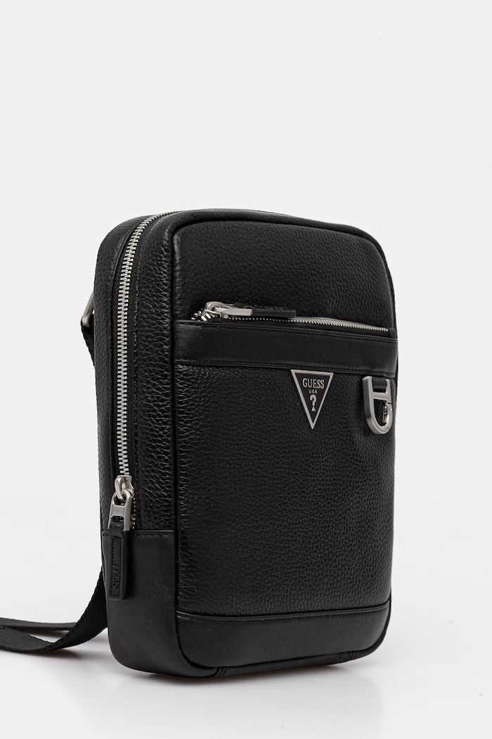 Guess saszetka skórzana MONACO HMMOGR.P6159 czarny SS26