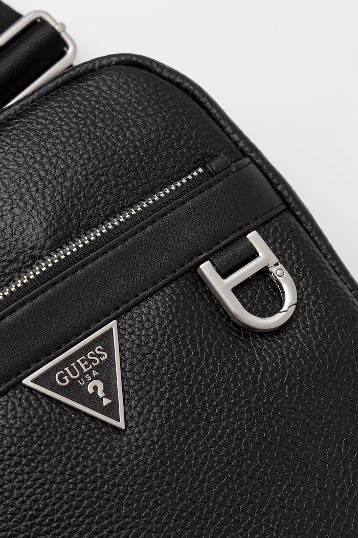 Guess saszetka skórzana MONACO czarny HMMOGR.P6159
