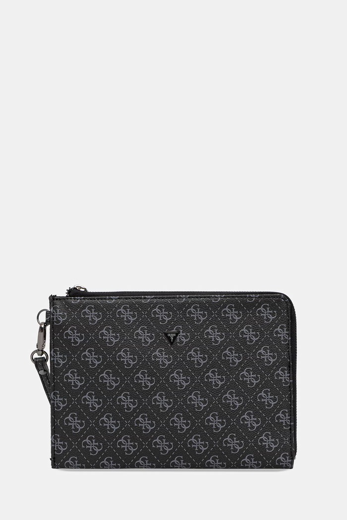 Guess vrecko pánske z imitácie kože MILANO vzorovaný čierna PMBALO.P5235