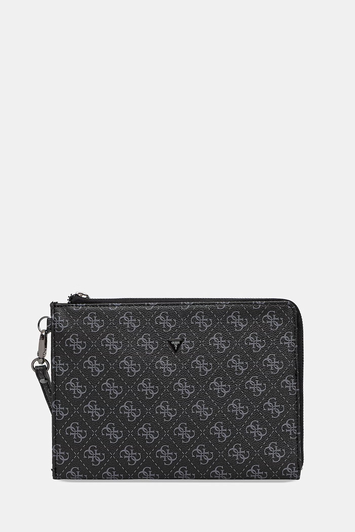 Guess vrecko pánske z imitácie kože MILANO vzorovaný čierna PMBALO.P5235